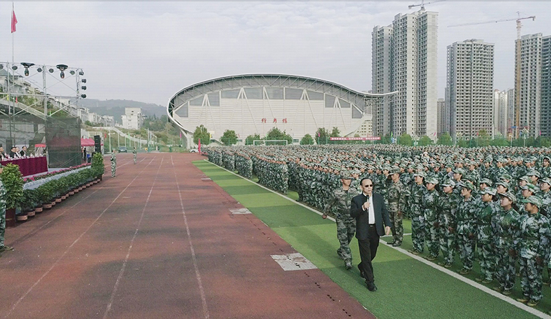 mk体育（中国）官方网站举行2020级新生军训结训暨开学典礼(图12)