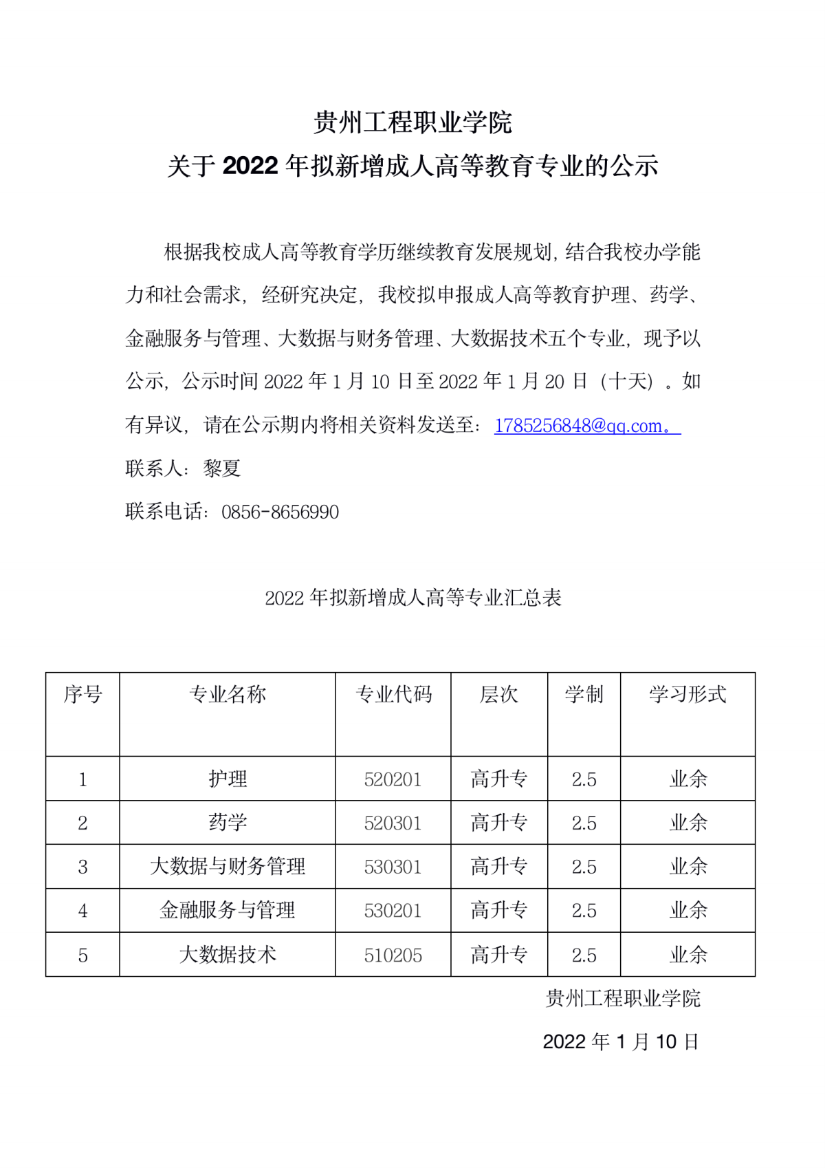 mk体育（中国）官方网站关于2022年拟新增成人高等教育专业的公示(图1)